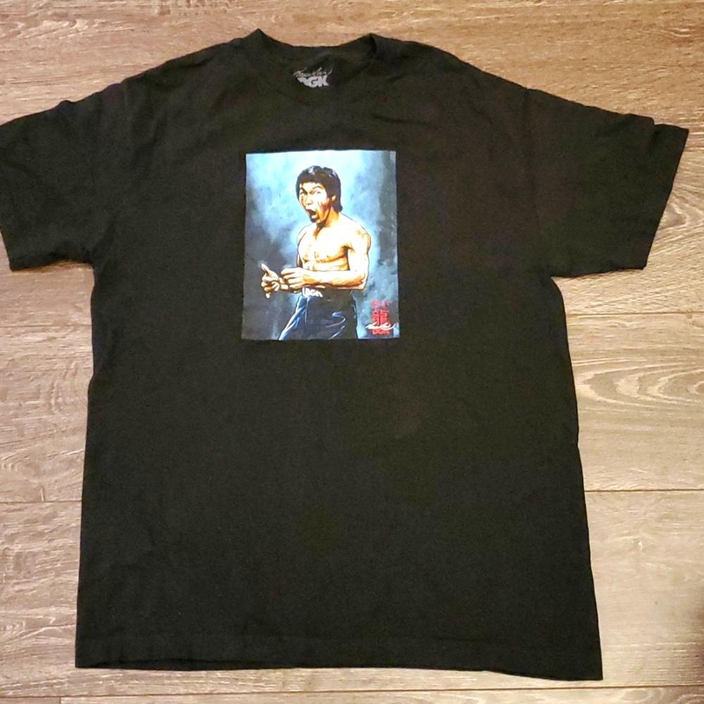 DGK Bruce Lee Focused Tee in Black Size LARGE